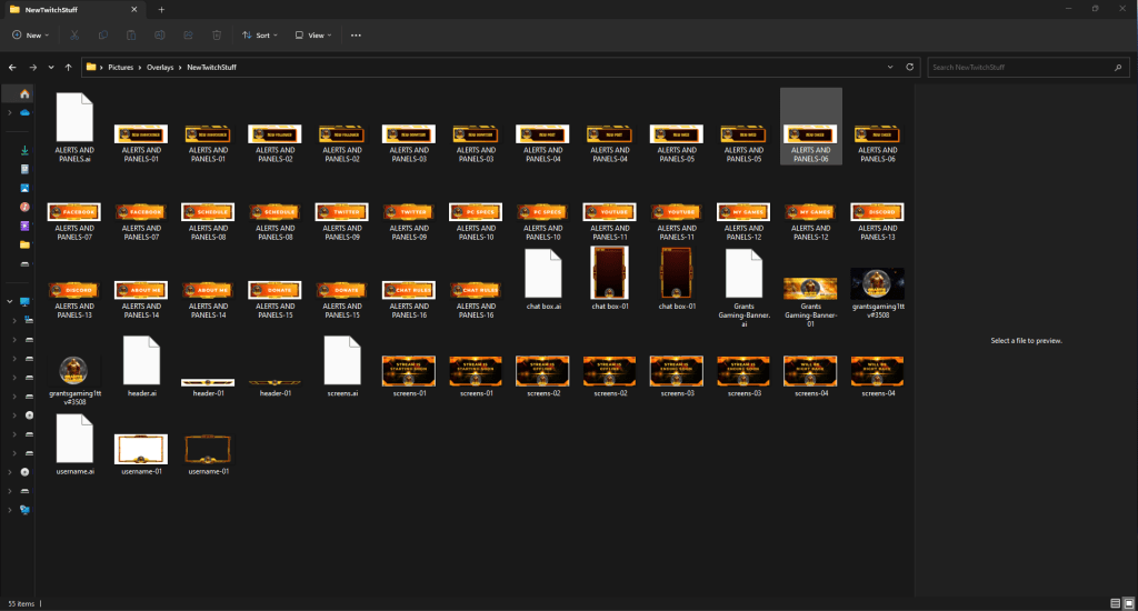 Twitch Overlays/Graphics for August 2023