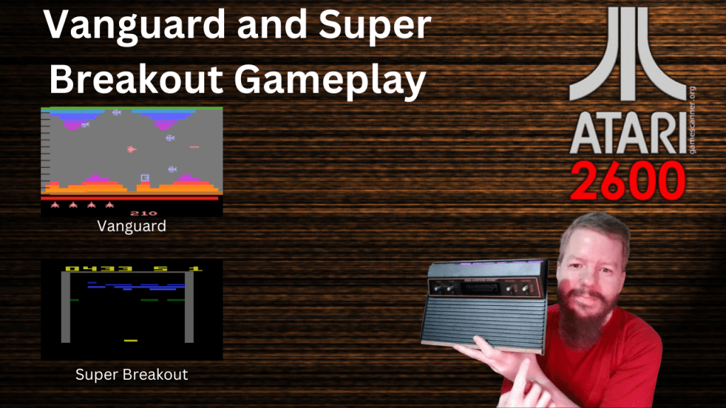 #atari2600plus – Gameplay of Vanguard and Super&nbsp;Breakout