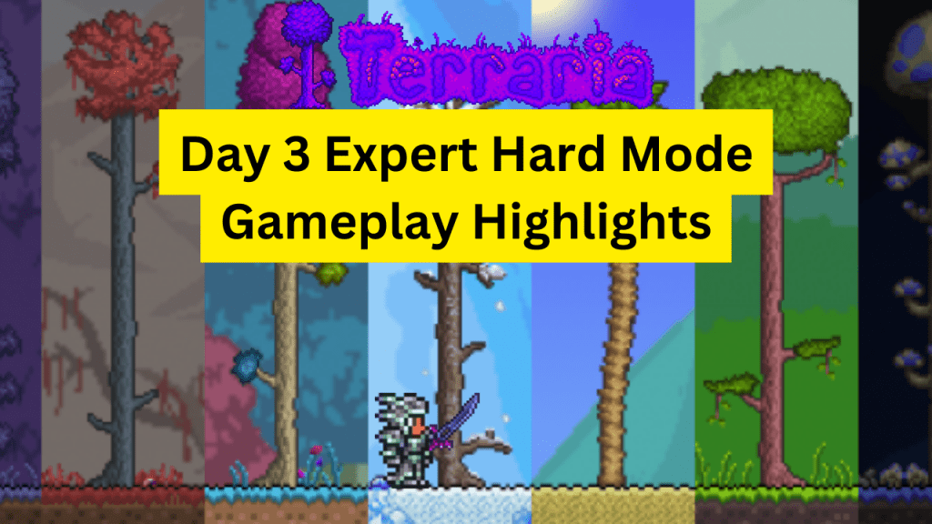 #Terraria Gameplay Highlights: Using Summoners in Blood Moon (Expert – Hard&nbsp;Mode)