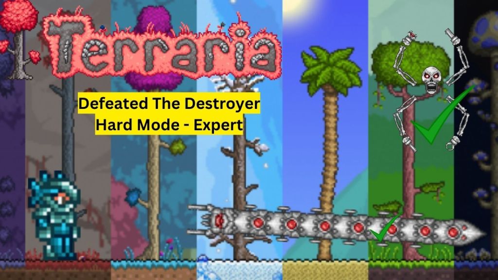 #Terraria Gameplay Highlights: Defeating The Destroyer (Expert – Hard&nbsp;Mode)
