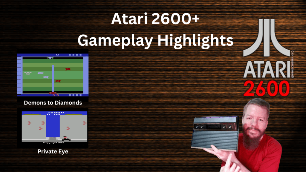 #atari2600 Gameplay Highlights – Demons to Diamonds and Private&nbsp;Eye