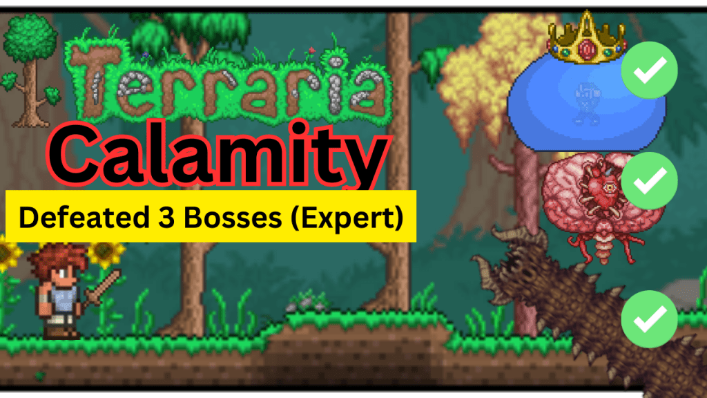 #terraria #calamity Gameplay Highlights: Defeated 3&nbsp;bosses
