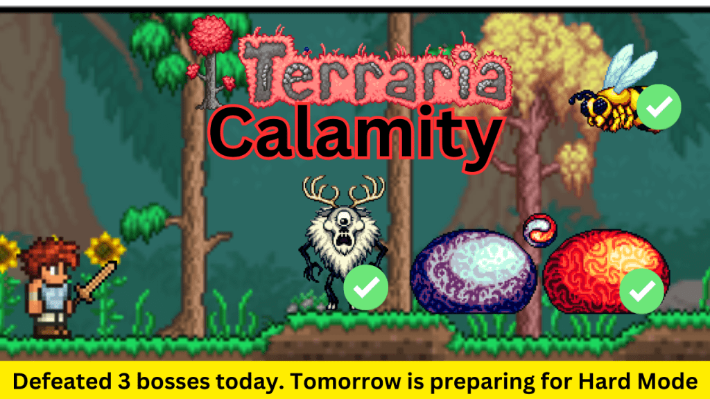 #Terraria #Calamity Gameplay Highlights: Defeated The Slim Gods First&nbsp;Try