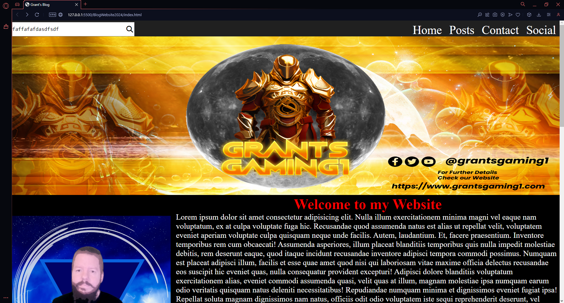 Grants Blog Website