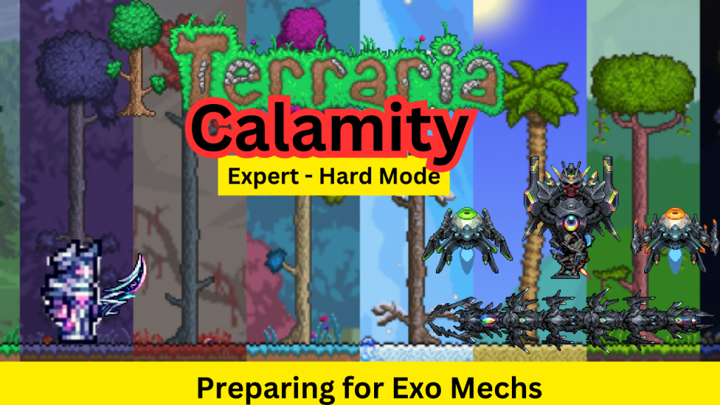 Terraria Calamity Live Stream Replay – Getting Accessories for Exo Mechs boss&nbsp;fight