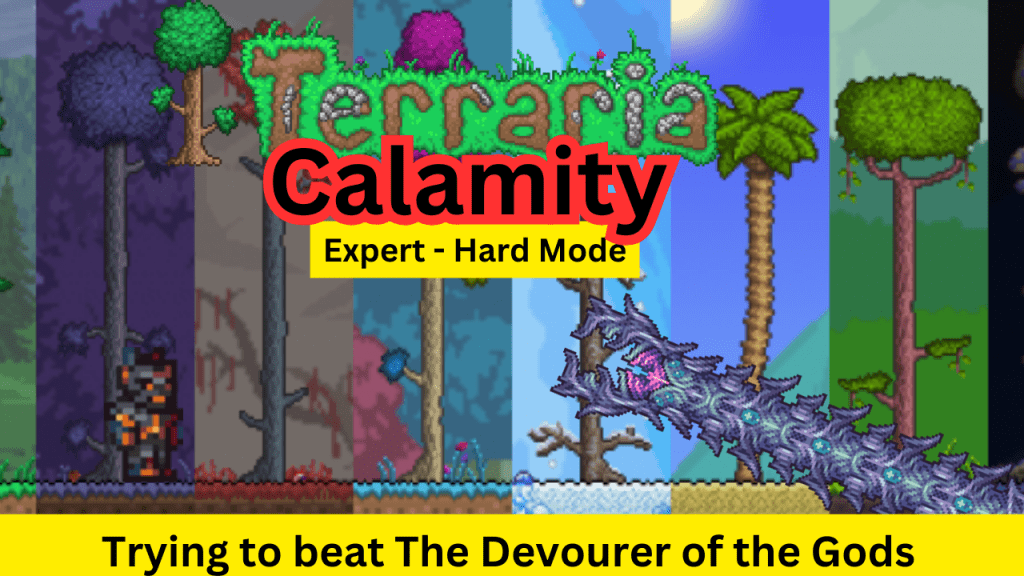 Terraria Calamity #shorts – Getting my HP up, look at top right&nbsp;corner.