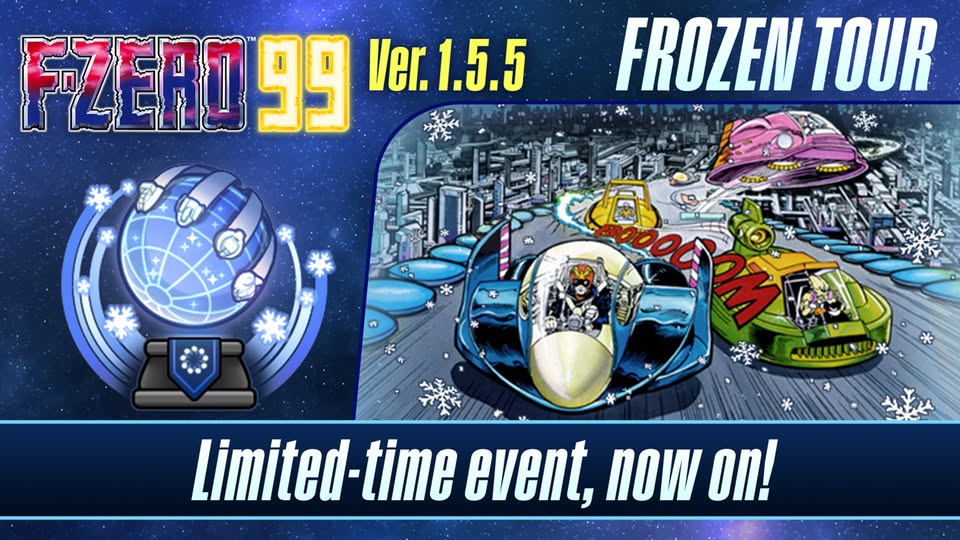 F-Zero 99 Frozen Tour 1.5.5 Update Now Available until January&nbsp;19th.