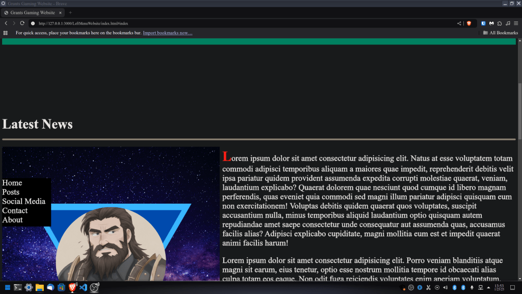 Left Menu Scroll One Page Website (One Page&nbsp;Website)