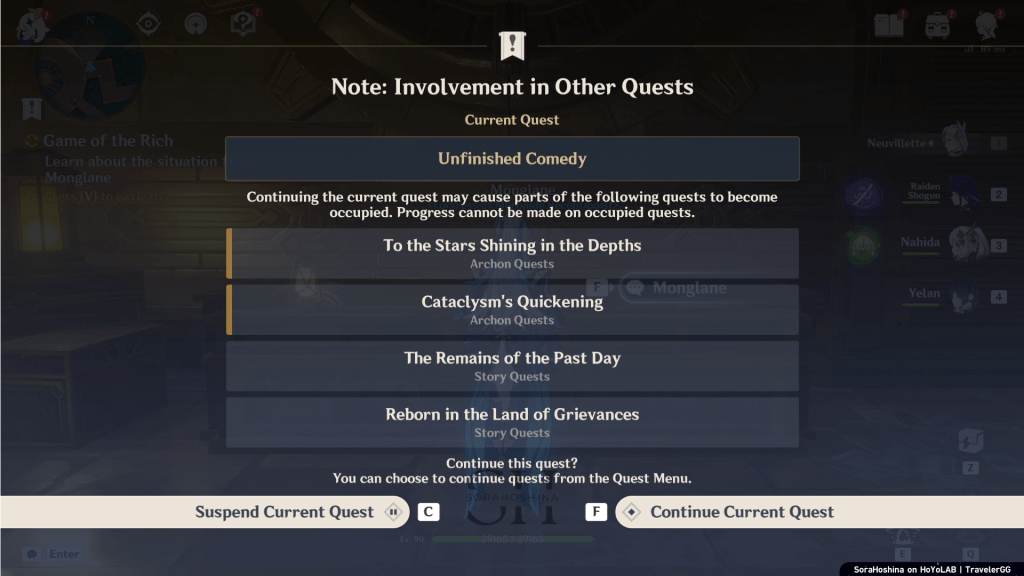 Chapter 4 Act 3 Involvement Other Quests
