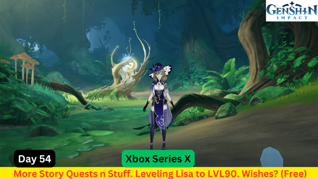 Genshin Impact Live Stream Replay – Couple of Quests Done. Lisa Ascended, Leveling Her to LVL90. Plus, This Weekend&nbsp;Plans.