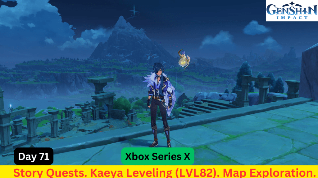 Genshin Impact Live Stream Replay – Nahida Story Quest. Kaeya Leveling (LVL84). DragonSpine&nbsp;Exploration.