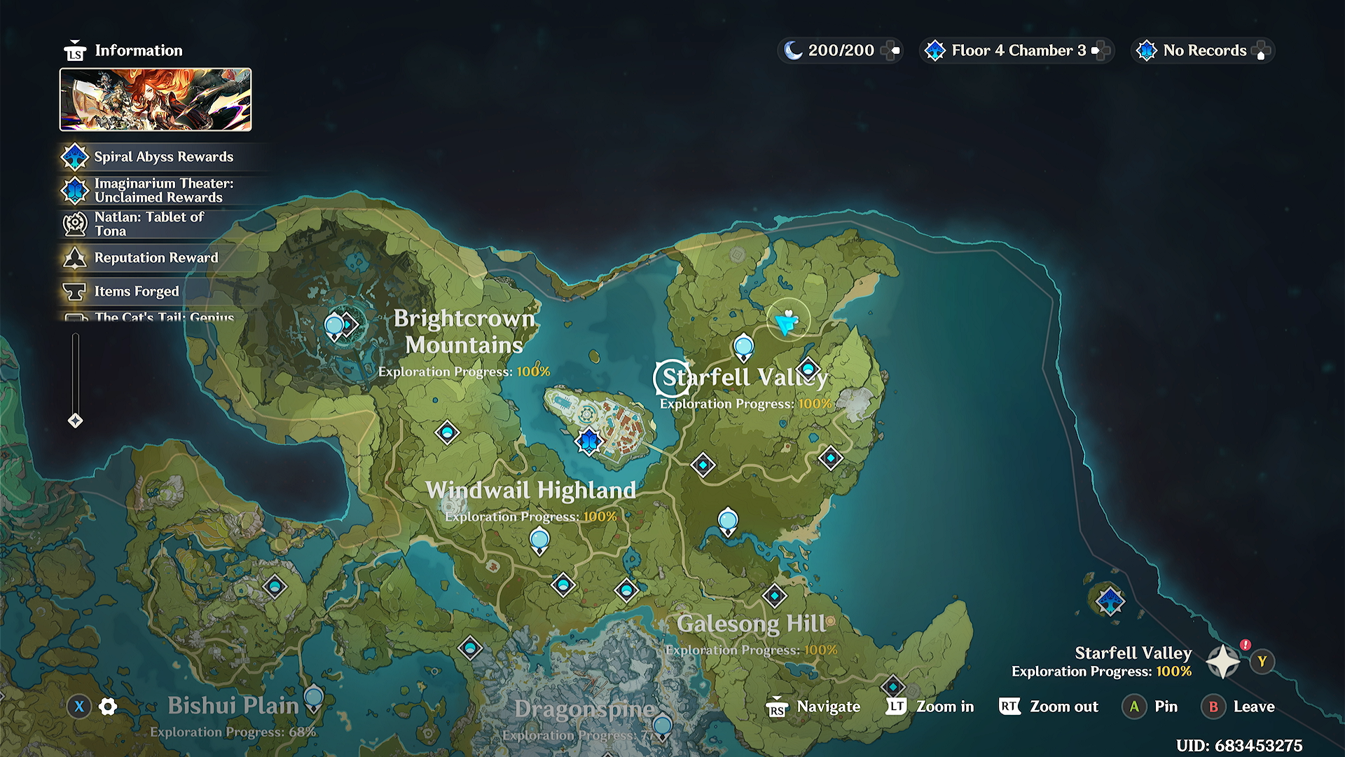 genshin impact 100% starfell valley