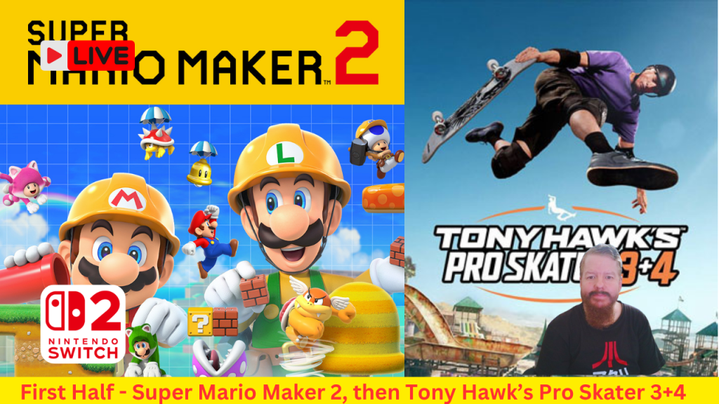 Super Mario Maker 2/Tony Hawk’s Pro Skater 3+4 Live Stream Replay. Random Levels n Stuff in SMM2. THPS3+4, Getting on a Cruise&nbsp;Ship.